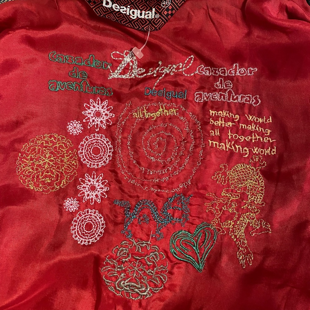 Desigual liberation magic long coat from France✨ - Picture 7 of 8